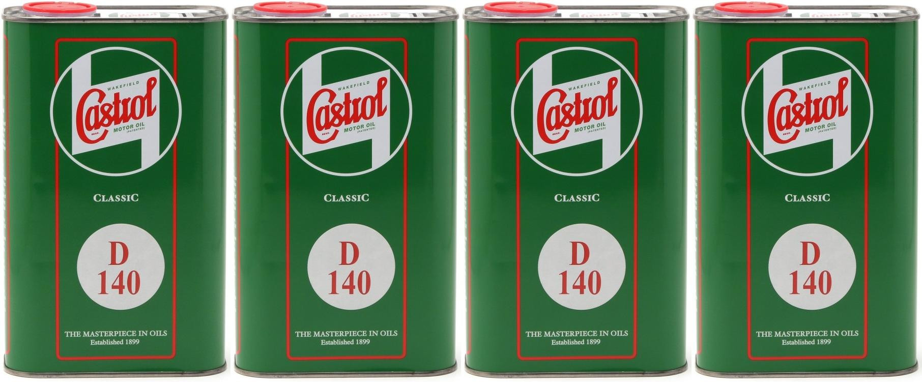 Api G 3 Castrol Classic D SAE 140 Monograde API GL 3 Getriebeöl 4x 1l = 4 Liter ...