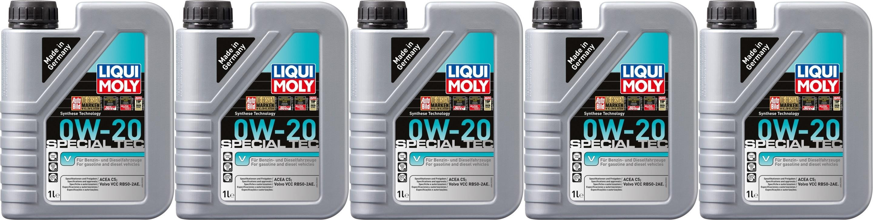Liqui Moly 8420 Special Tec V 0W-20 5x 1l = 5 Liter - MotoroelDirekt.at