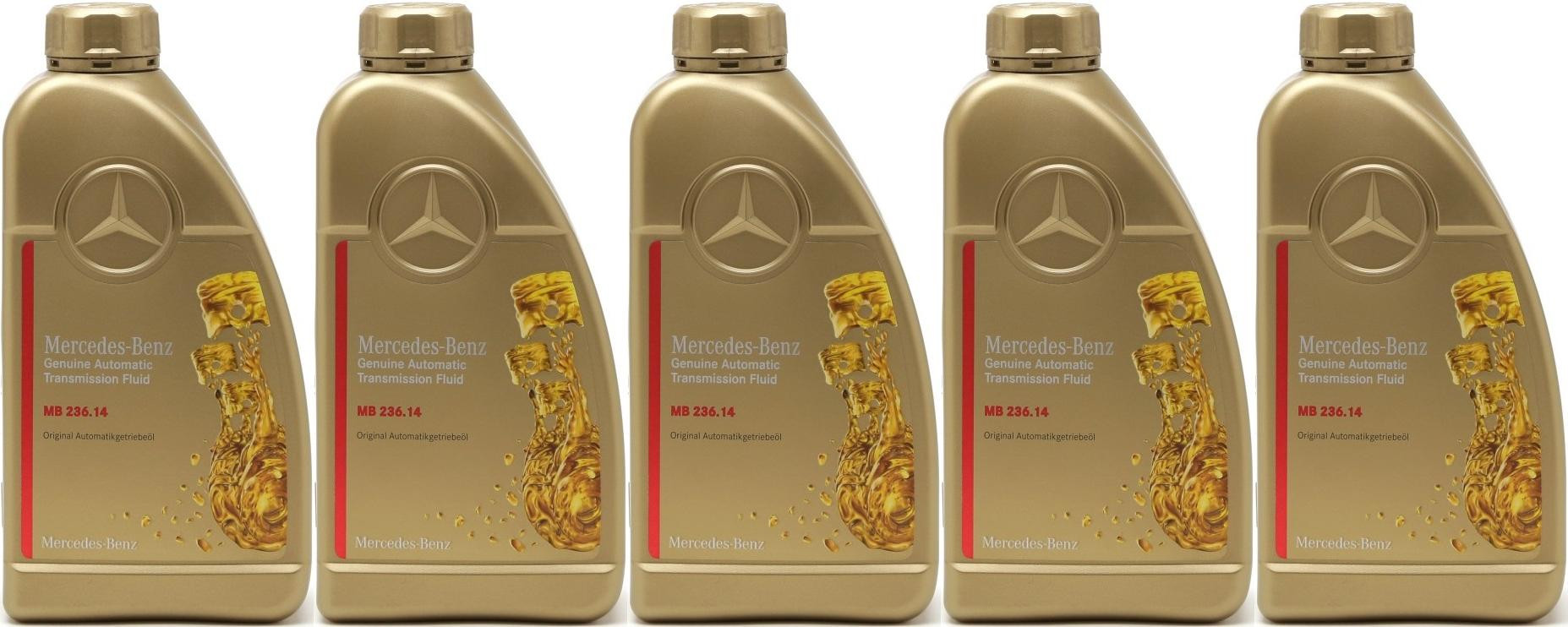 Original Mercedes Benz Automatikgetriebeöl MB 236.14 5x 1l = 5 Liter ...