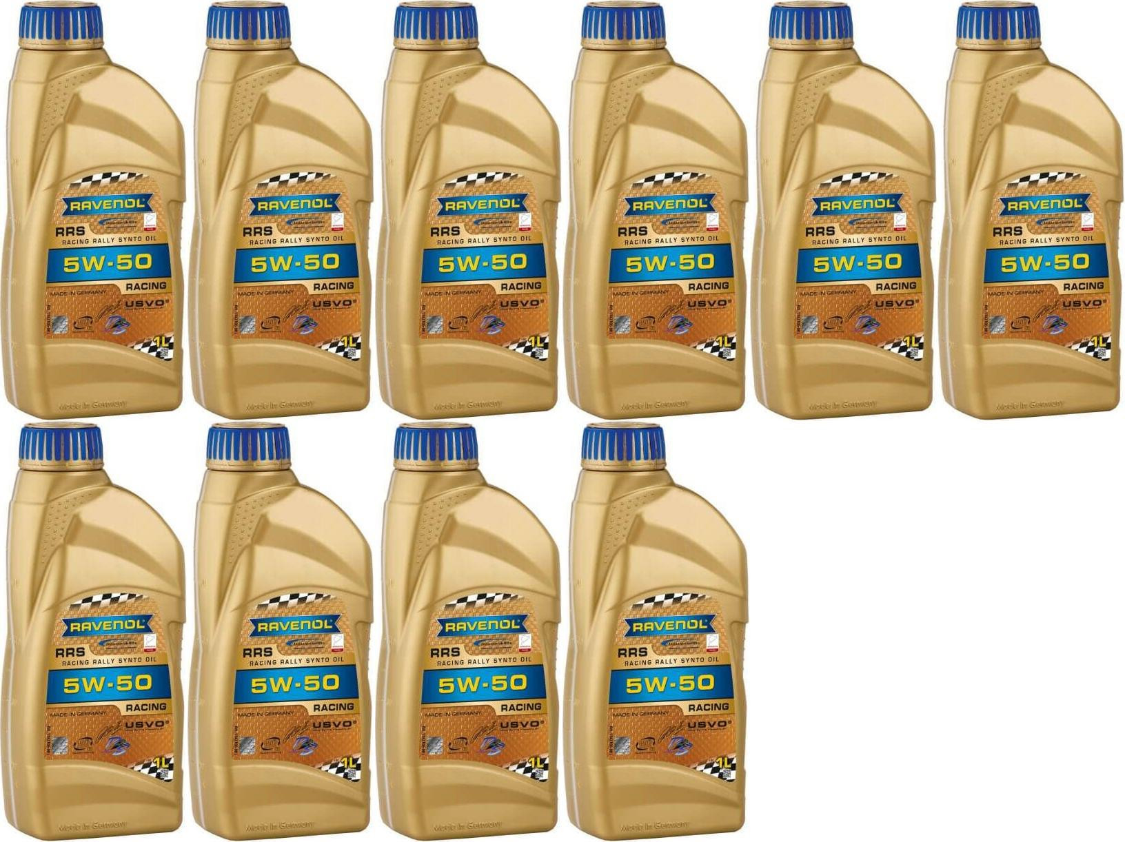 Ravenol RRS RACING RALLYE SYNTO SAE 5W50 Motoröl 10x 1l = 10 Liter ...