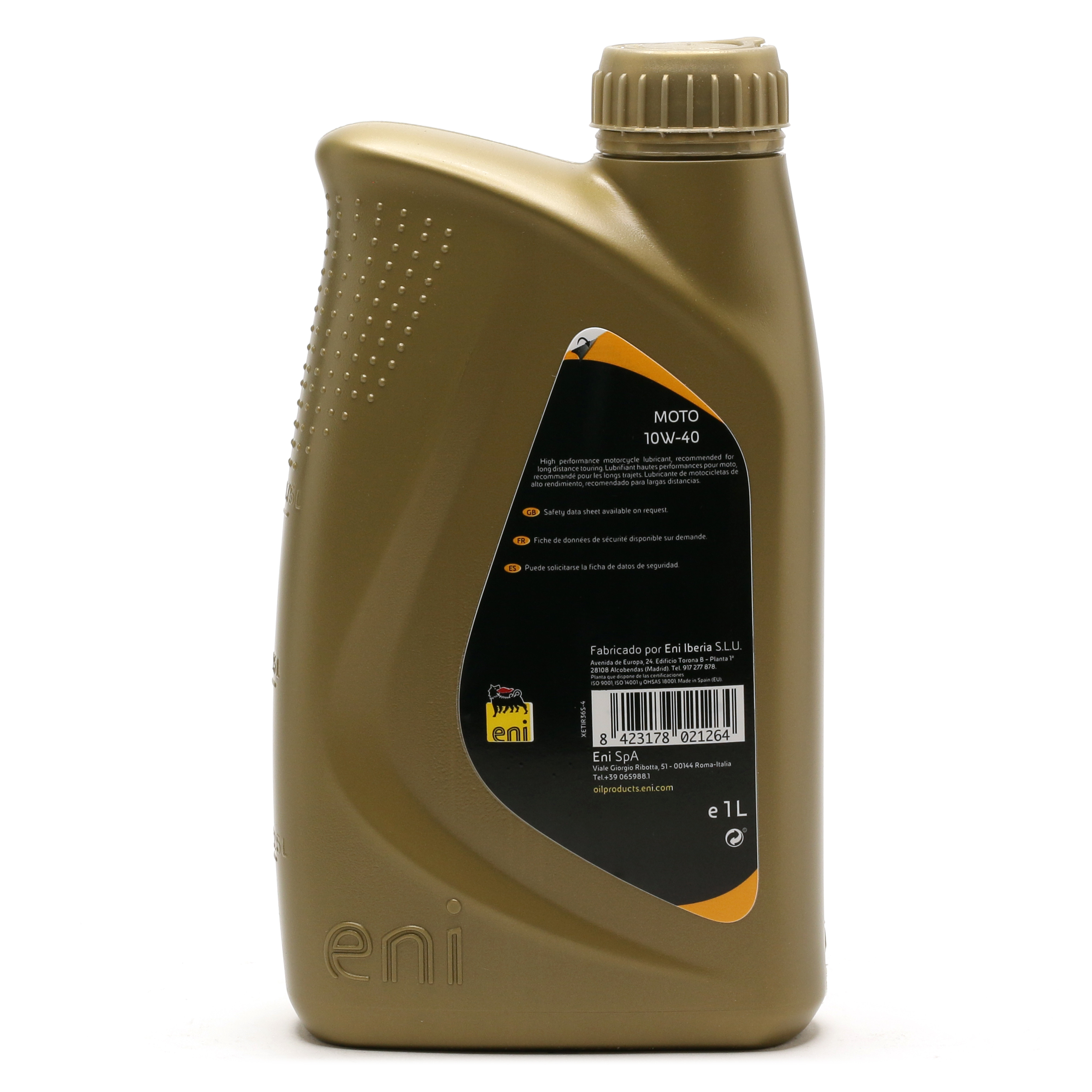 Eni i-Ride Moto 10W-40 Street & Touring Motorrad Motoröl 1l - 4-Takt ...