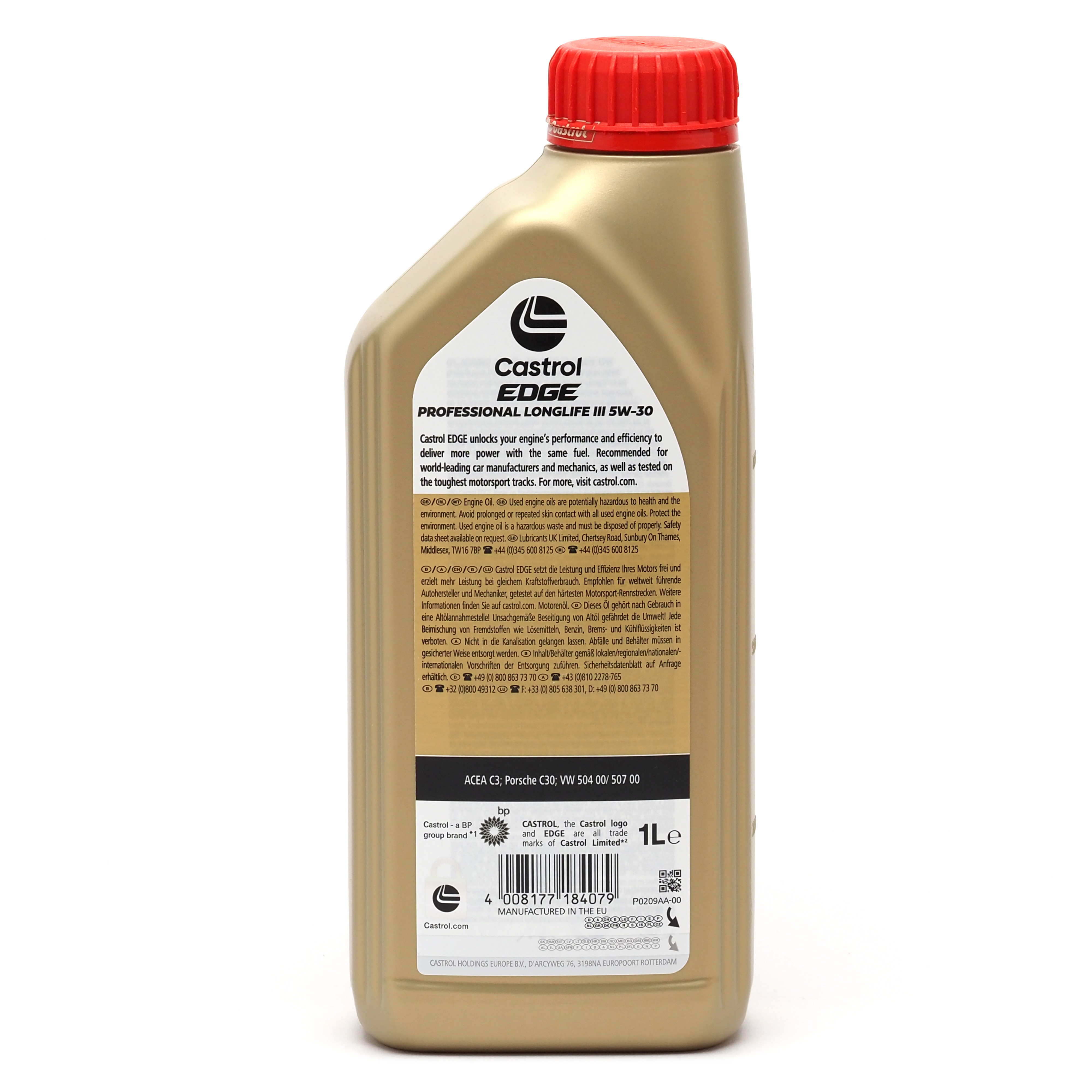 Castrol Edge Professional Fst Longlife Iii 5w 30 Castrol Edge Professional Longlife III 5W-30 Motoröl 1l Flasche (ex