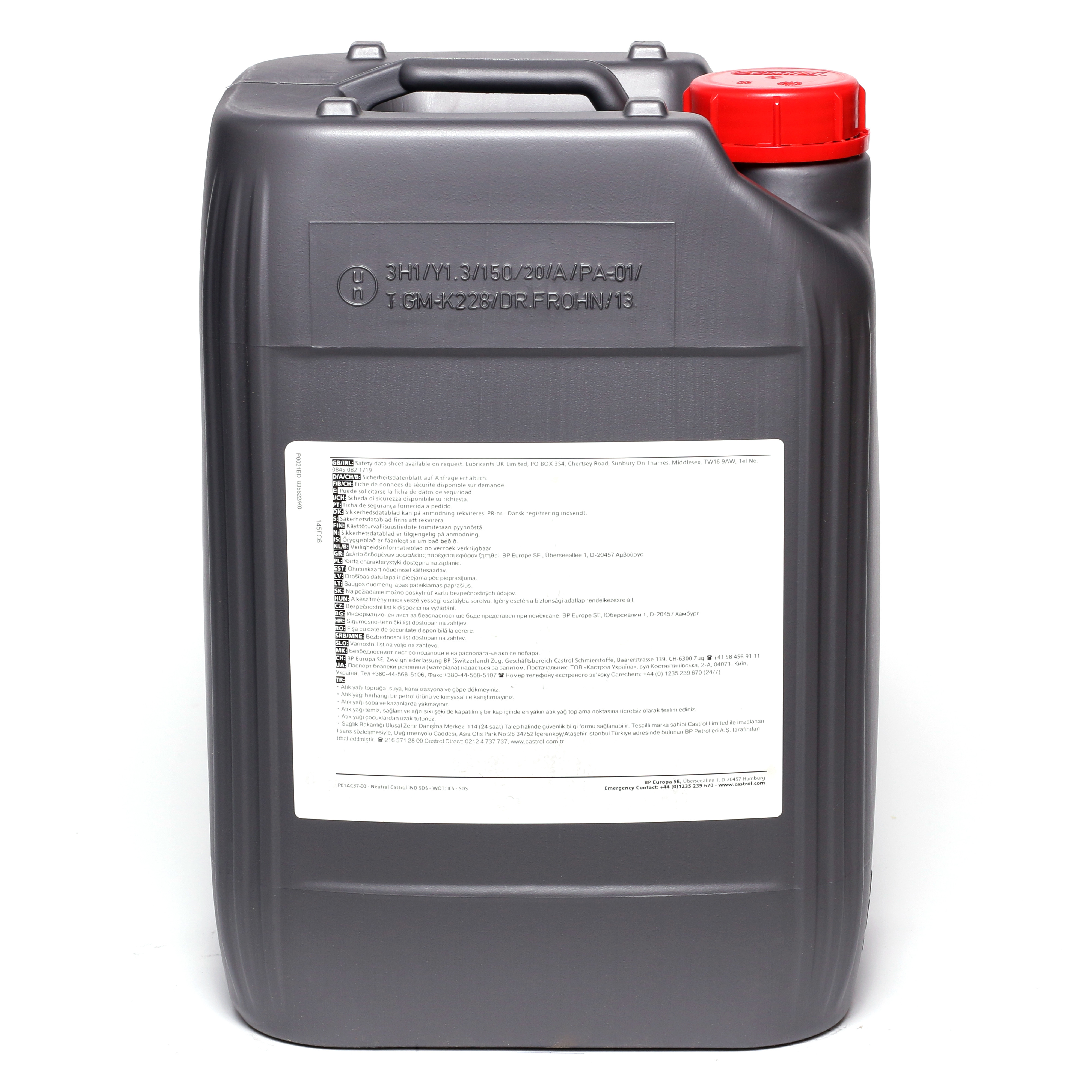 Castrol Hyspin AWS 22 20l Kanister Hydrauliköl HLP 22 HLP Hydrauliköl Hydrauliköl Öle