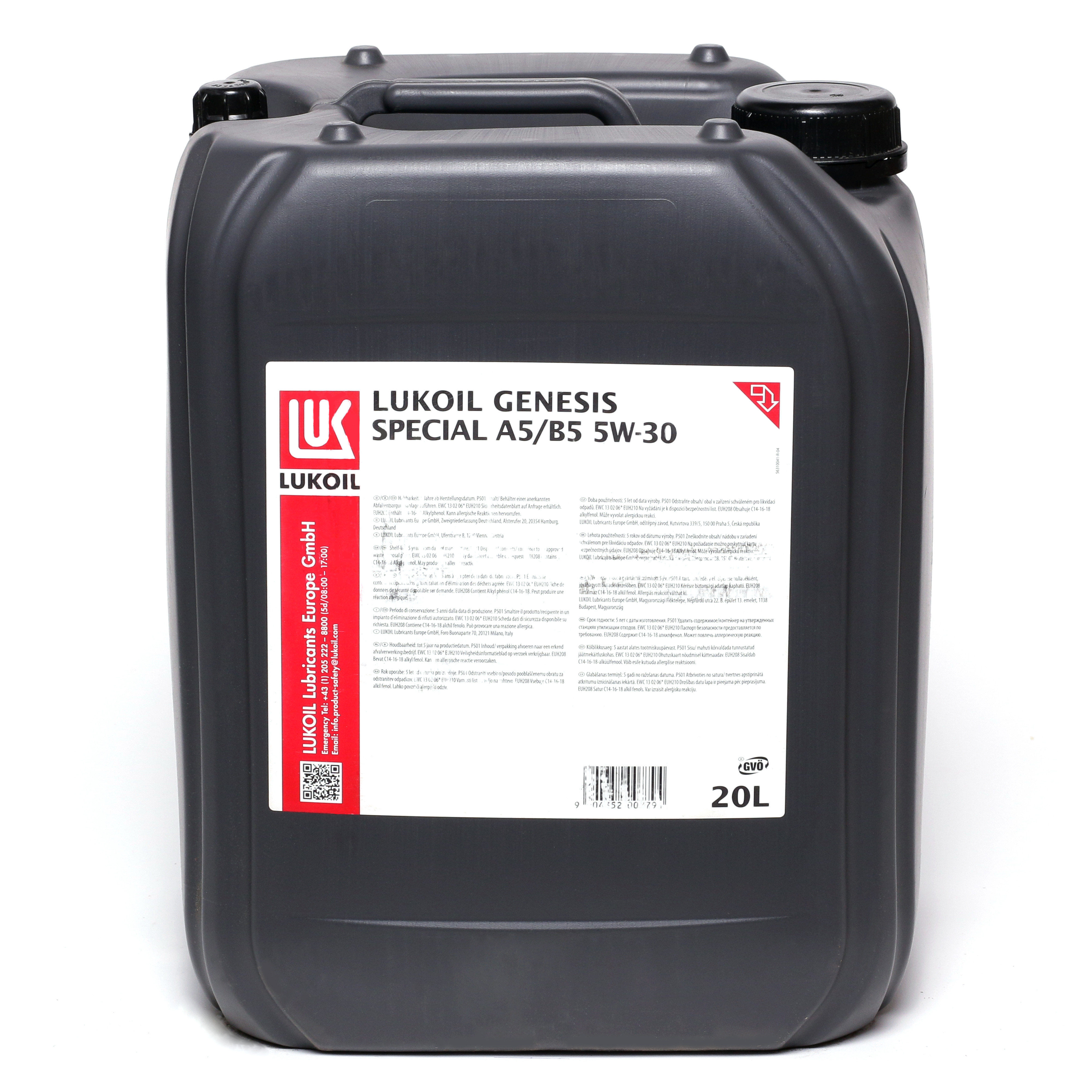 Lukoil Genesis special A5/B5 5W-30 Motoröl 20l Kanister - SAE 5W-30 ...