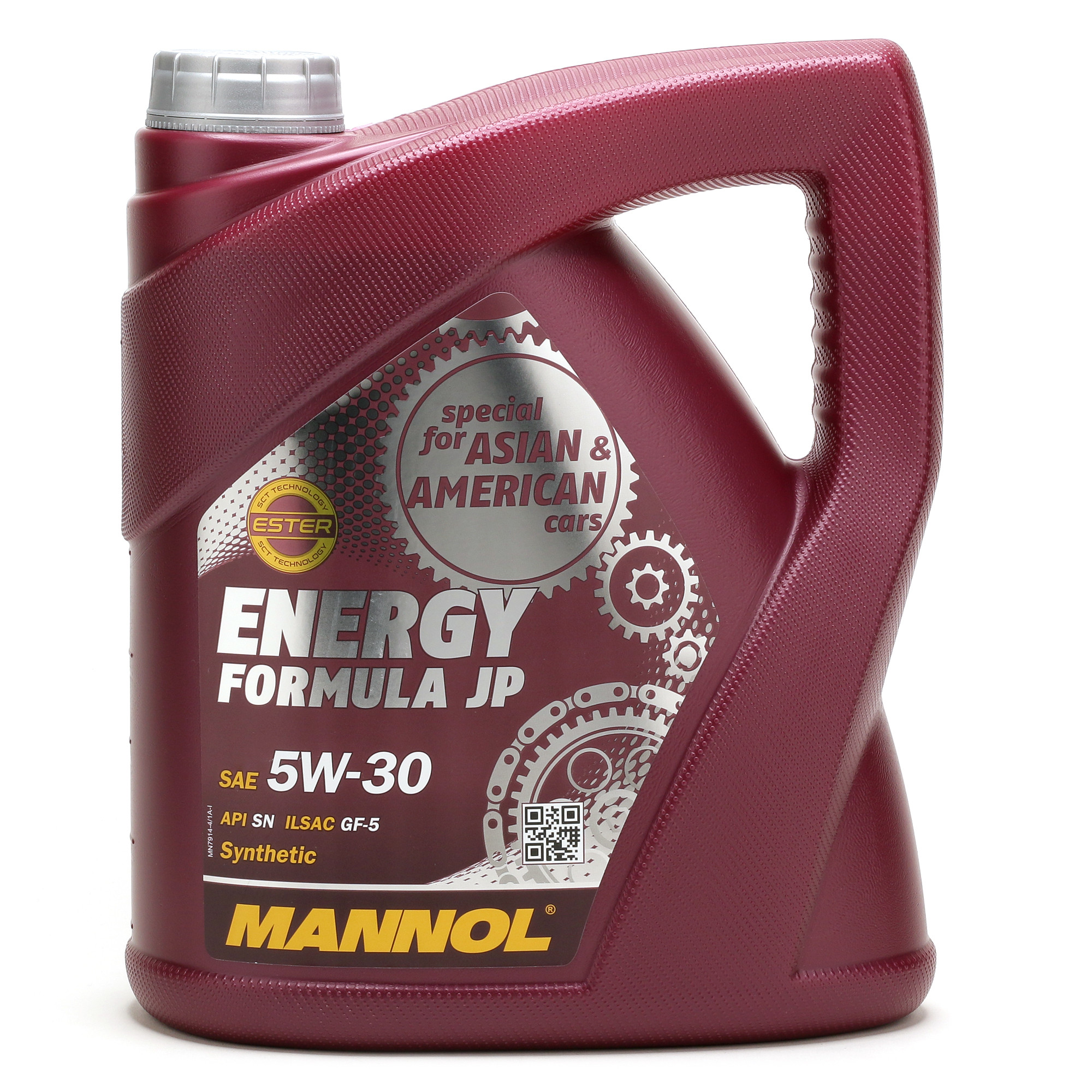 MANNOL Motoröl Energy Formula JP 5W-30 – 5 Liter Inkl. Motor Doctor | Premium-Leichtlauföl Für Japanische & Koreanische Autos