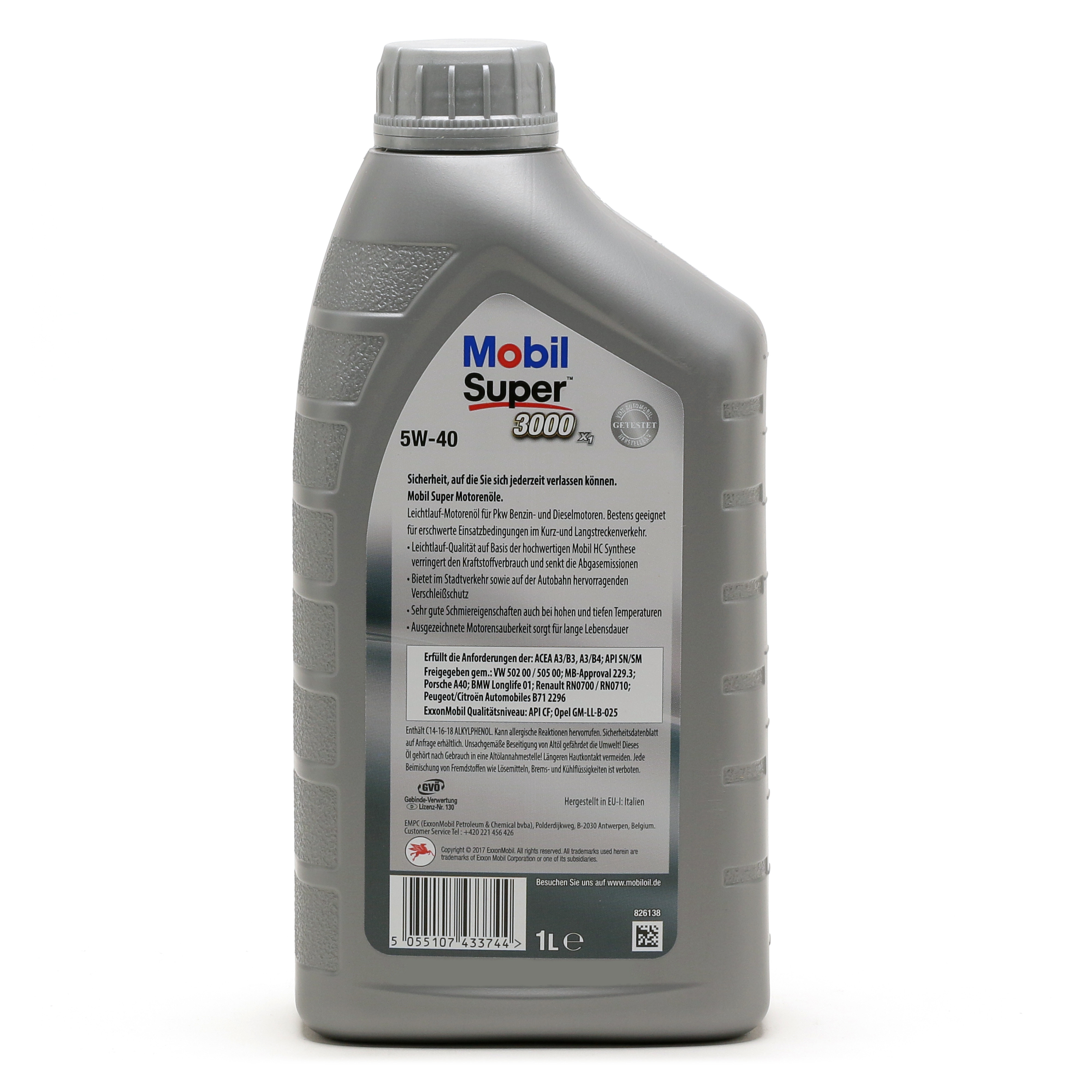Mobil Super 3000 X1 5W-40 Motoröl 1l - SAE 5W-40 - Auto/PKW Motoröle ...
