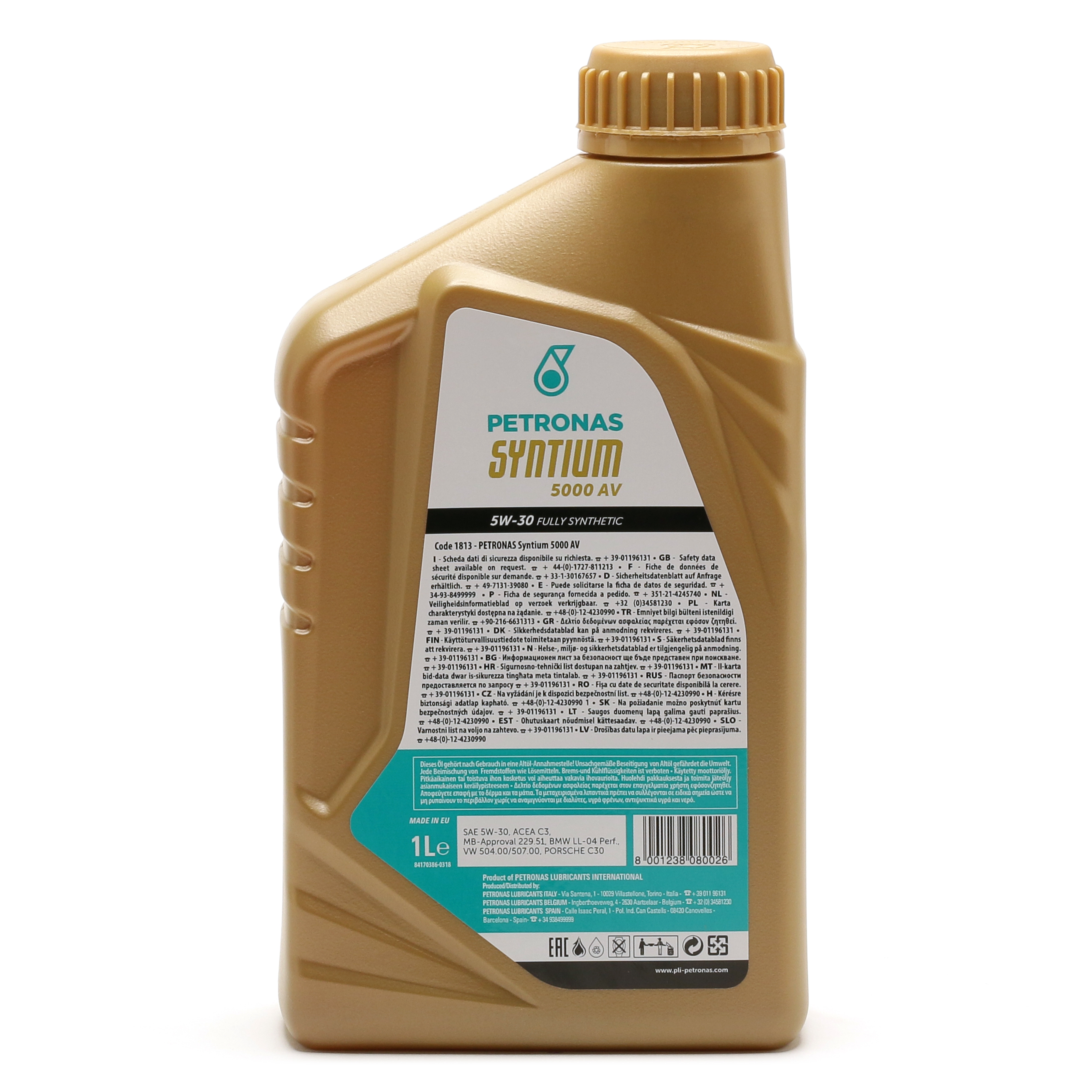 Petronas Syntium 5000 AV 5W-30 Motoröl 1l - SAE 5W-30 - PKW Motoröle ...