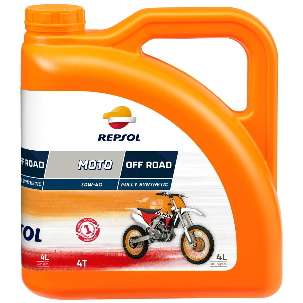 Repsol Motorrad Motoröl RACING OFF ROAD 4T 10W-40 4 Liter Kanister - 4T ...