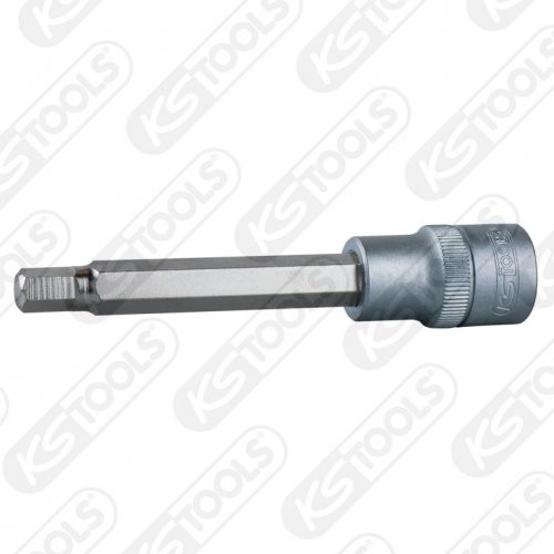 KS Tools Stecknuss-Set, 1/4" Antrieb, Chrom-Vanadium, Innen-Sechskant 4 Mm