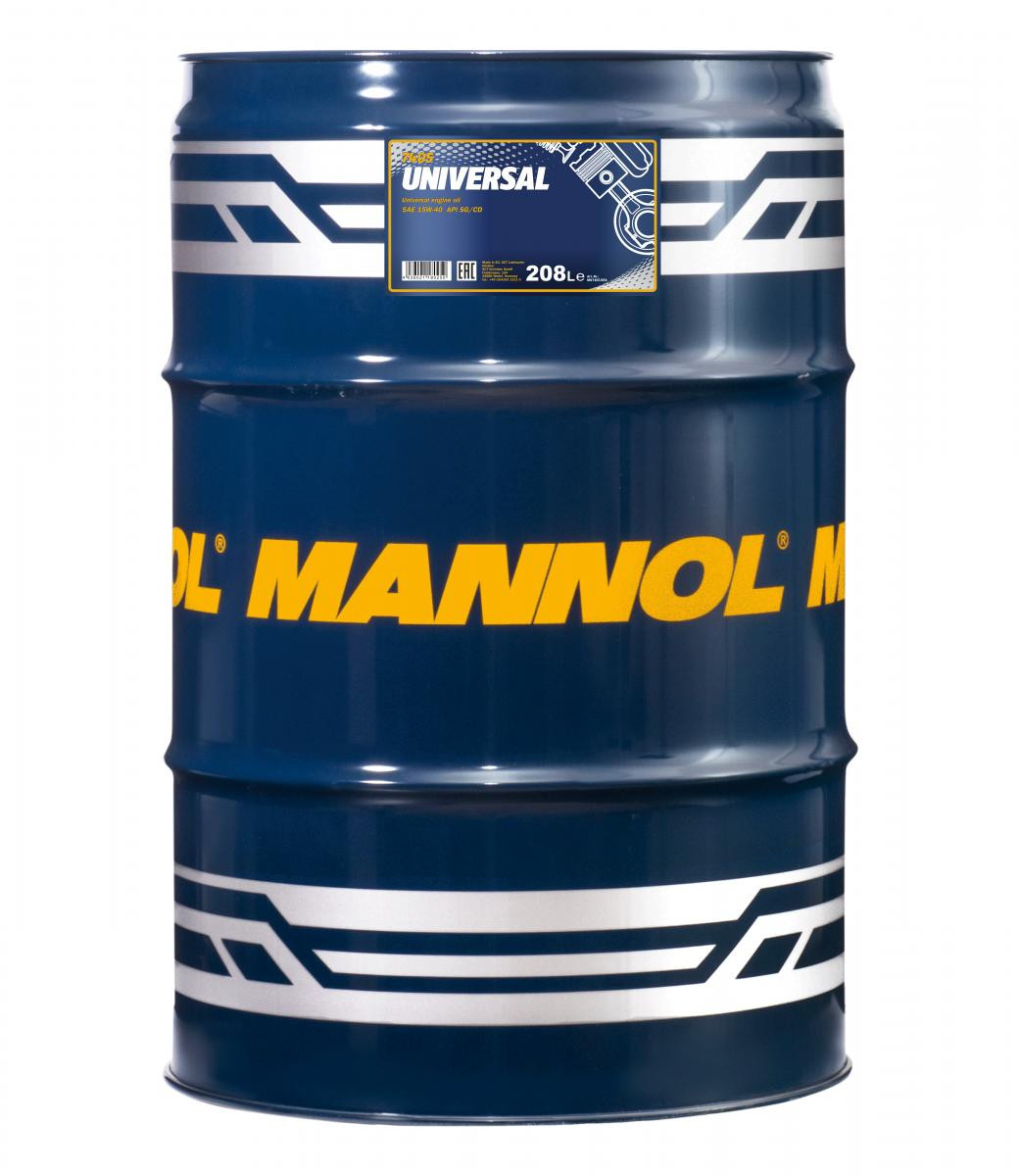 Mannol Universal 15W40 Motoröl 208l Fass SAE 15W40 PKW Motoröle