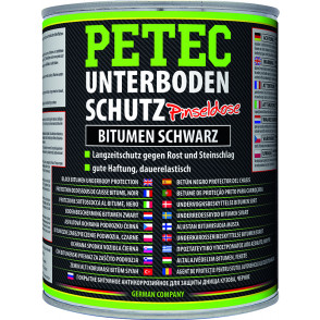 Petec 73100 Unterbodenschutz Bitumen Pinseldose schwarz 1000ml