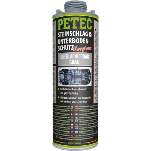 Petec 73310 Steinschlag-& Unterbodenschutz Kautschukbasis, Überlackierbar grau 1000ml Saugdose