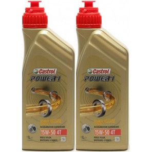 Castrol Power 1 4T 15W-50 Motorrad Motoröl 2x 1l = 2 Liter