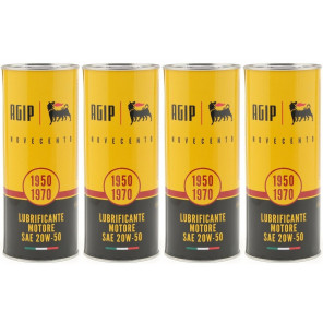 Eni AGIP Novecento 20W-50 (Ex i-Sint classic) 20W-50 Motoröl 4x 1l = 4 Liter