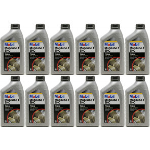 Mobil Mobilube 1 SHC 75W-90 PKW & Motorrad Getriebeöl 12x 1l = 12 Liter