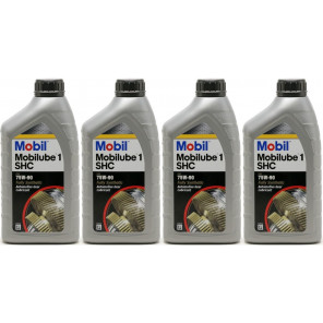 Mobil Mobilube 1 SHC 75W-90 PKW & Motorrad Getriebeöl 4x 1l = 4 Liter