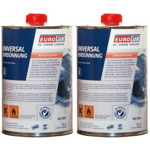 EUROLUB Universalverdünnung, Verdünner 2x 1l = 2 Liter