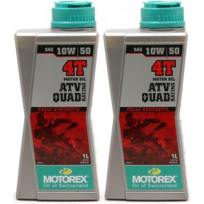 MOTOREX 4T ATV QUAD Racing SAE 10W-50 Motorrad Motoröl 2x 1l = 2 Liter