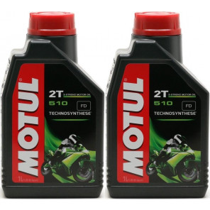 Motul 510 2T teilsynthetisches Motorrad Motoröl 2x 1l = 2 Liter