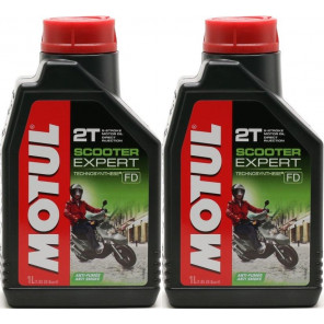 Motul Scooter Expert 2T teilsynthetisches Motorrad Motoröl 2x 1l = 2 Liter