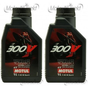 Motul 300V Factory Line Road Racing ESTER Core 10W-40 4T 2x 1l = 2 Liter