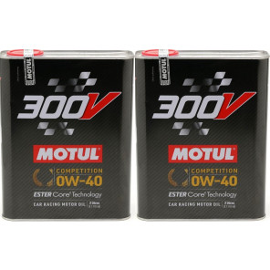Motul 300V Competition 0W-40 Racing Motoröl 2x 2l = 4 Liter