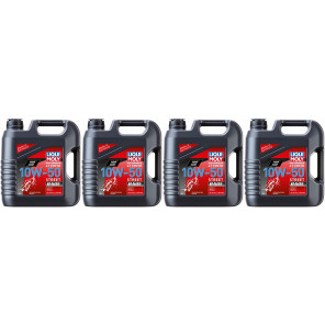 Liqui Moly 1686 Racing Synth Street Race 4T 10W-50 Motoröl 4x 4l = 16 Liter