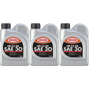Meguin megol 4683 Motorenoel HD-C3 SG (single-grade) SAE 30 3x 1l = 3 Liter