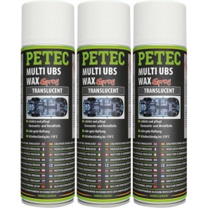Petec Multi UBS WAX transparent Spray 3x 500ml