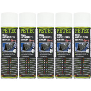Petec Dieselpartikelfilterreiniger Spray 5x 400 Milliliter