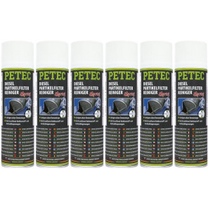 Petec Dieselpartikelfilterreiniger Spray 6x 400 Milliliter