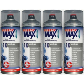 SprayMax 1K AC-Füller dunkelgrau, 4x 400 Milliliter
