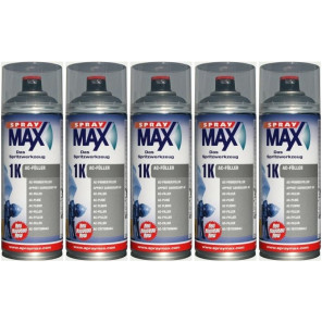 SprayMax 1K AC-Füller dunkelgrau, 5x 400 Milliliter