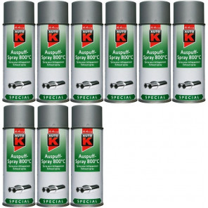 Auto-K Special Auspuffspray 800°C silber, 9x 400 Milliliter