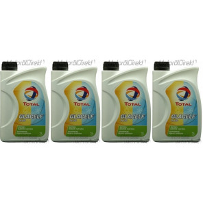 Total Glacelf Plus Kühlerfrostschutz Konzentrat 4x 1l = 4 Liter
