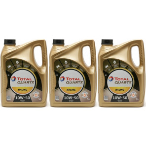Total Quartz Racing 10W-50 Motoröl 3x 5 = 15 Liter
