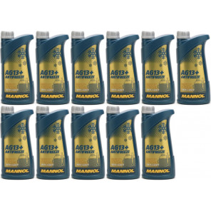 Mannol Kühlerfrostschutz Antifreeze AG13+ -40 Fertigmischung 11x 1l = 11 Liter