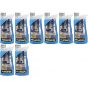 Mannol Kühlerfrostschutz Antifreeze AG11 -40 Fertigmischung 8x 1l = 8 Liter