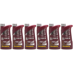 MANNOL Maxpower 4x4 75W-140 API GL 5 LS 6x 1l = 6 Liter