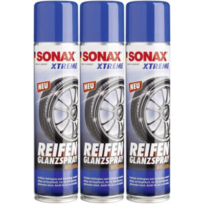 SONAX XTREME Reifen Glanz Spray 3x 400 Milliliter