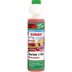 SONAX 03921410 - Reiniger, Scheibenreinigungsanlage - KlarSicht 1:100 Konzentrat Cherry Kick