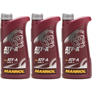 MANNOL 8203 ATF-A PSF Power steering fluid 3x 1l = 3 Liter