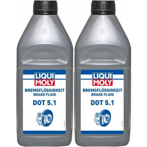 Liqui Moly 21162 Bremsflüssigkeit DOT 5.1 2x 1l = 2 Liter