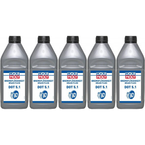 Liqui Moly 21162 Bremsflüssigkeit DOT 5.1 5x 1l = 5 Liter