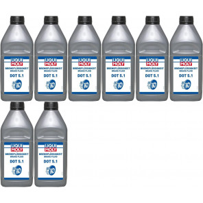 Liqui Moly 21162 Bremsflüssigkeit DOT 5.1 8x 1l = 8 Liter
