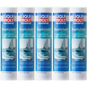 Liqui Moly 25043 Marine Bootsfett Fett Kartusche 5x 400 Gramm