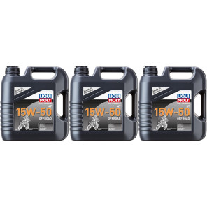 Liqui Moly 3058 Motorbike 4T 15W-50 Offroad 3x 4l = 12 Liter