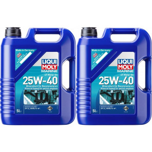 Liqui Moly 25027 Marine 4T Motor Oil 25W-40 2x 5 = 10 Liter