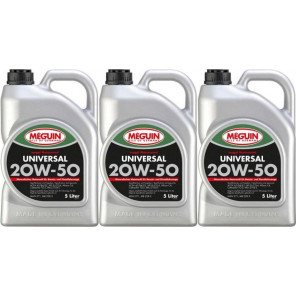 Meguin megol 4381 Motoröl Universal SAE 20W-50 3x 5 = 15 Liter
