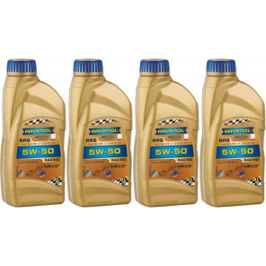 Ravenol RRS RACING RALLYE SYNTO SAE 5W50 Motoröl 4x 1l = 4 Liter